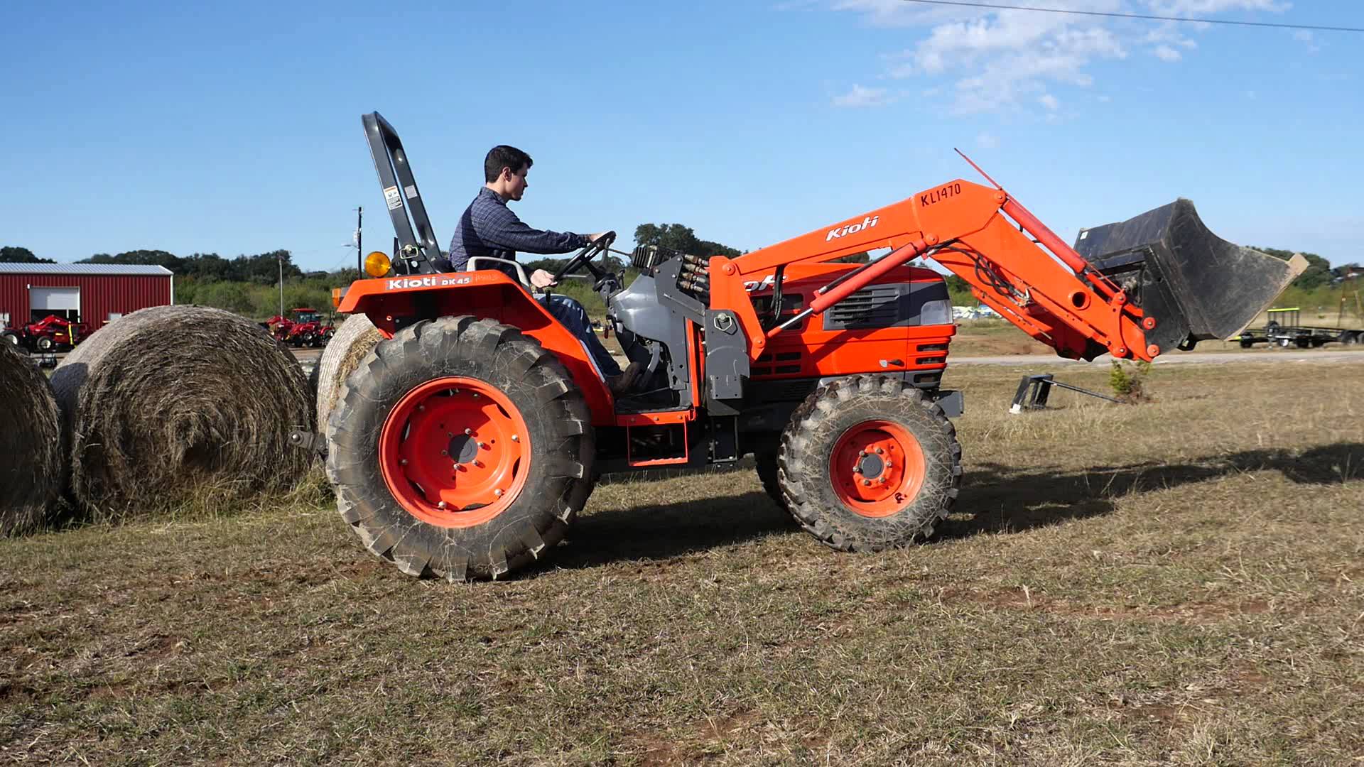 Demo Video of Used Kioti DK45 Tractor with Loader - YouTube