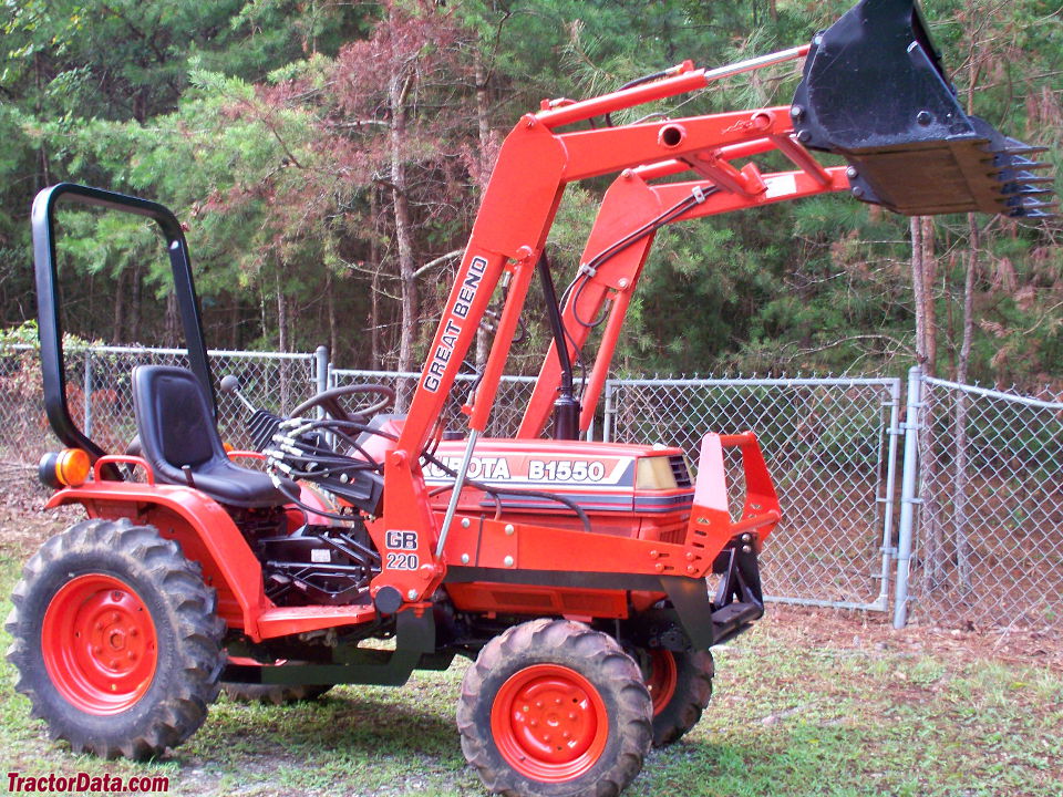 Kubota B1550 with Great Bend GB220 front-end loader.
