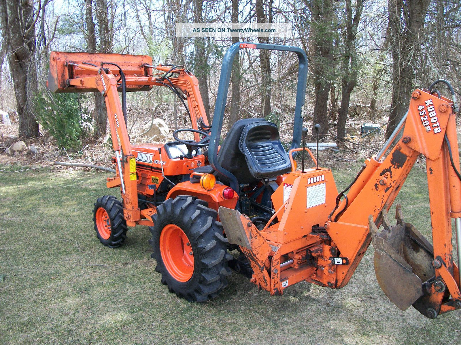 Kubota B1750 Tractor Loader Backhoe Well Maintained Diesel 4x4 ...