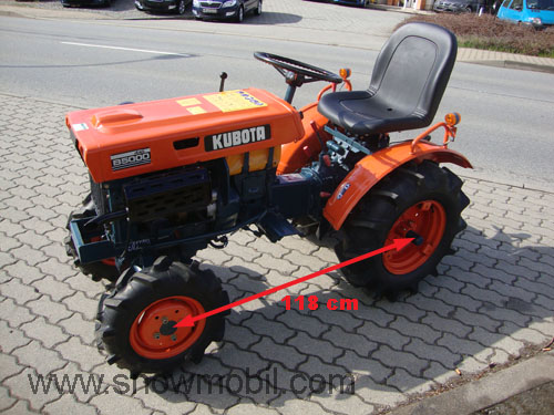Compact tractor Kubota B5000 with 4WD used, completely overhauled and ...