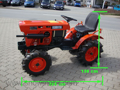 Compact tractor Kubota B6001 used, completely overhauled and repainted ...