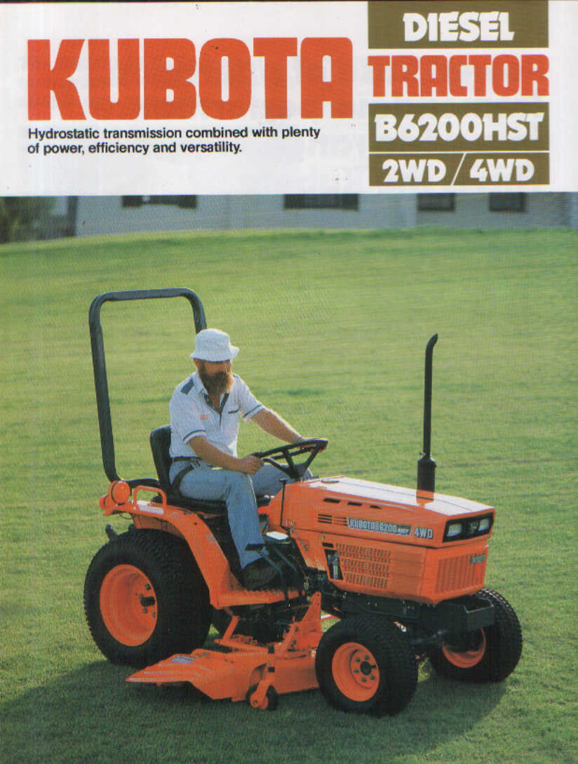 Kubota Tractor B6200HST Brochure