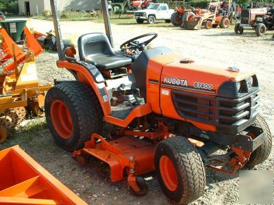 Kubota B7400 tractor with 60IN mower deck turf tires