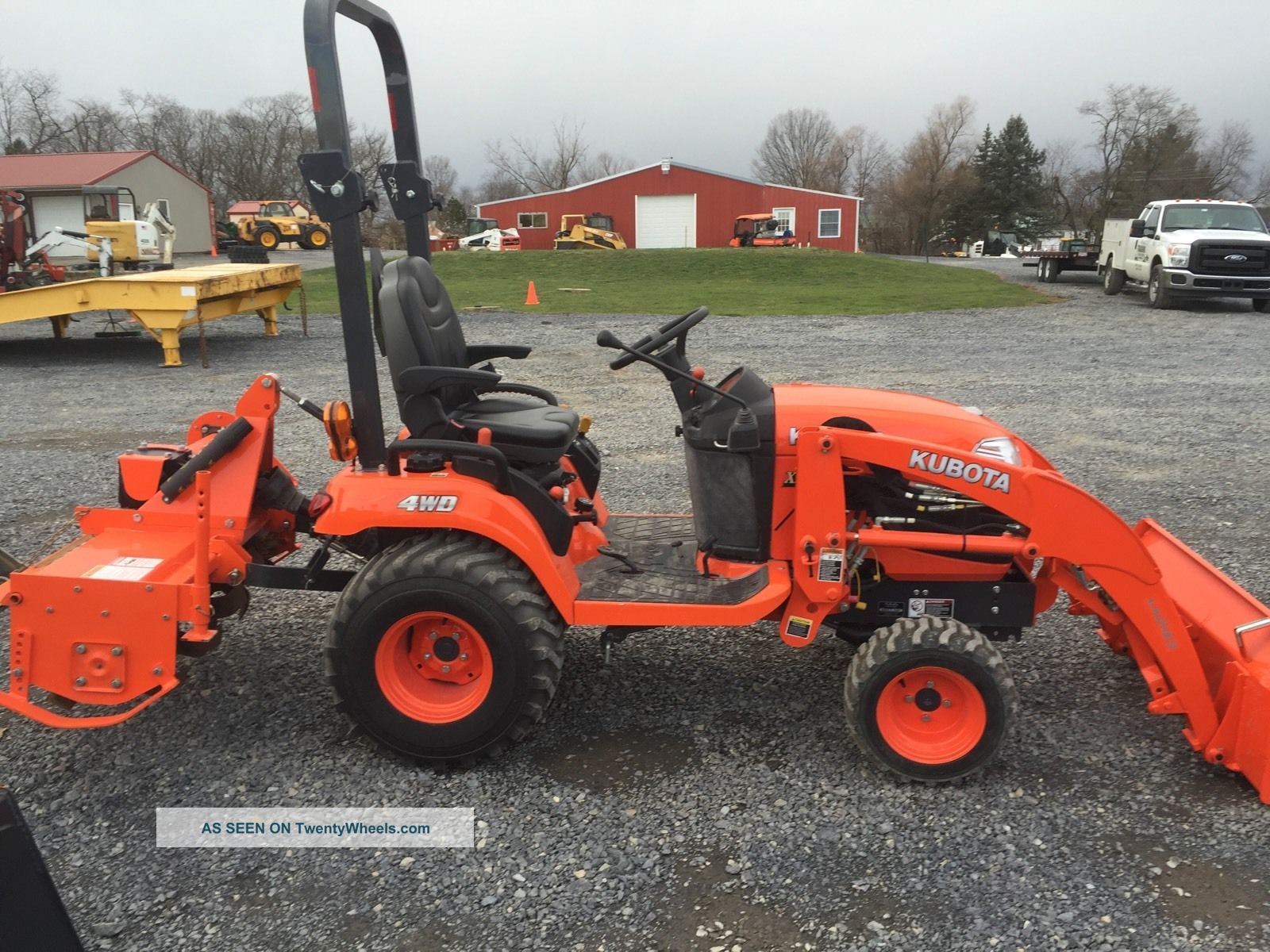 2015 Kubota Bx2670 4x4 Hydro Compact Tractor W/ Loader & Tiller Only ...