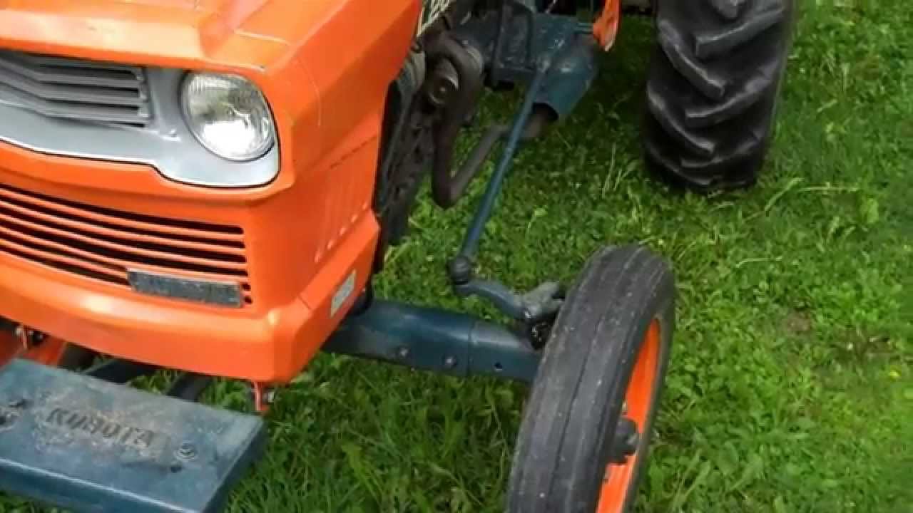 Kubota L285 Tractor Right Tie Rod Adapter - YouTube