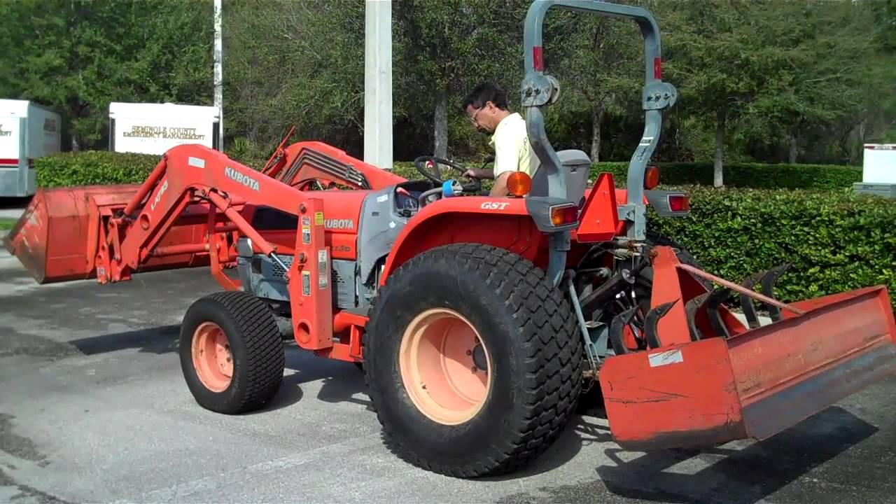 Kubota Model L3130 LA723 Tractor 4x4 Loader - YouTube