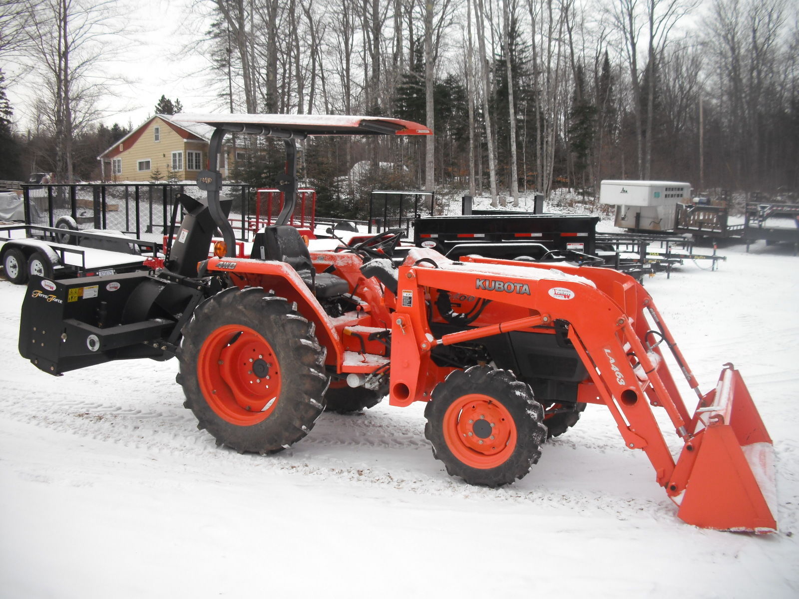 Kubota L3400 Loader 4x4 Snowblower Compact Tractor 89 Hours! 6 • $ ...