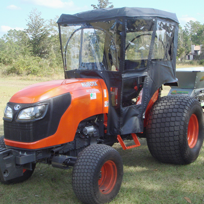 Kubota L4350 Tractor Cab-Enclosure with Fixed Rollbar - Black ...