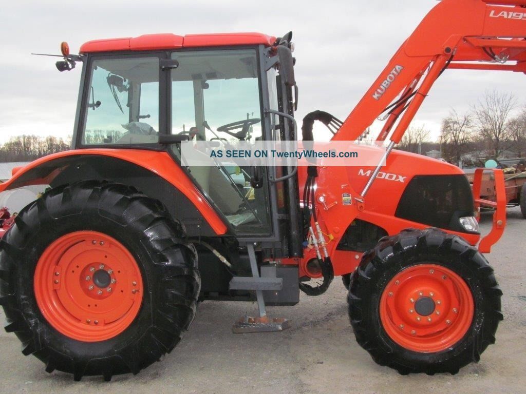 Kubota M100x Diesel Farm Tractor With Cab & Loader 4x4 Tractors photo ...