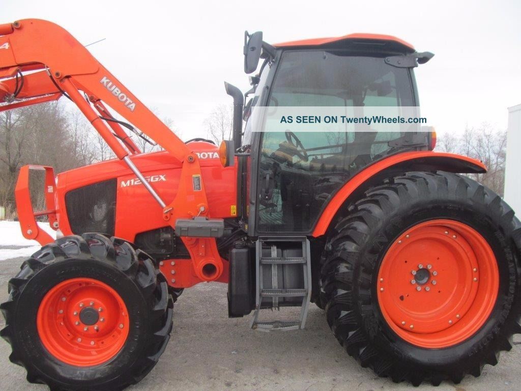 Kubota M126gx Diesel Farm Tractor With Cab & Loader 4x4 Tractors photo