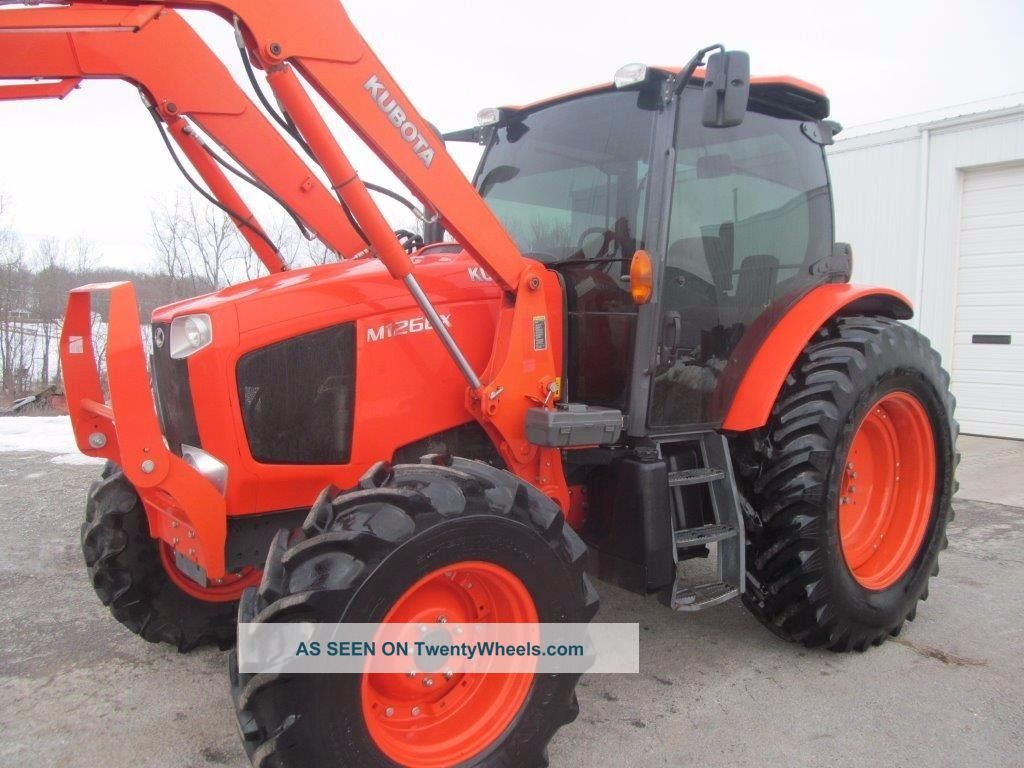 Kubota M126gx Diesel Farm Tractor With Cab & Loader 4x4 Tractors photo ...