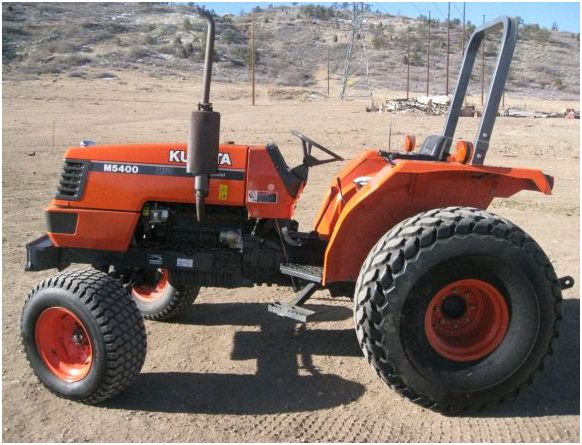 Kubota 58 HP M5400 M-5400 Tractor With 11.5 Foot Rhino Mower - $ ...