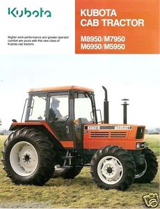 Farm Tractor Brochure - Kubota - M5950 M6950 M7950 M8950 CAB - 1992 ...