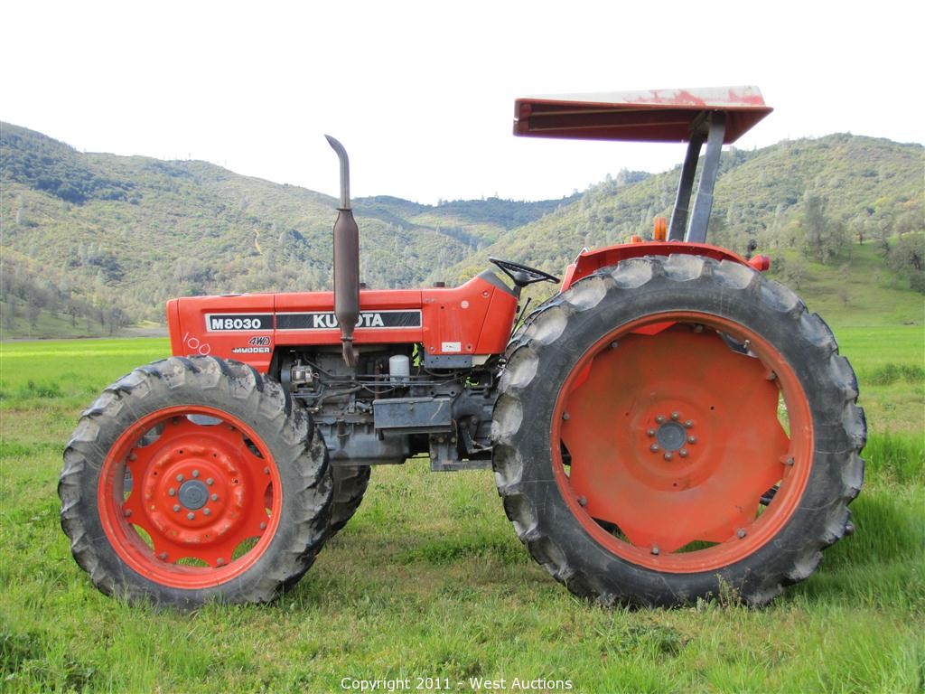 ... in Lake County, California ITEM: Kubota M8030 4WD Mudder Tractor