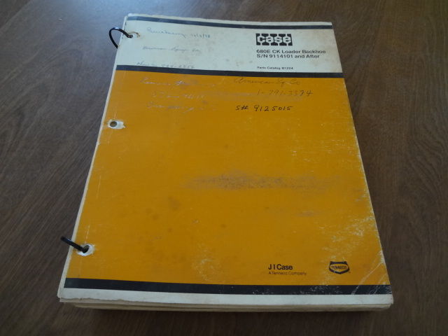Case 680E CK Loader Backhoe Parts Catalog Manual # B1224 | eBay