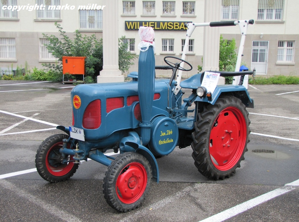 Traktor Lanz D1616, Baujahr 1955, 16PS, aufgenommen beim Lanz-Bulldog ...