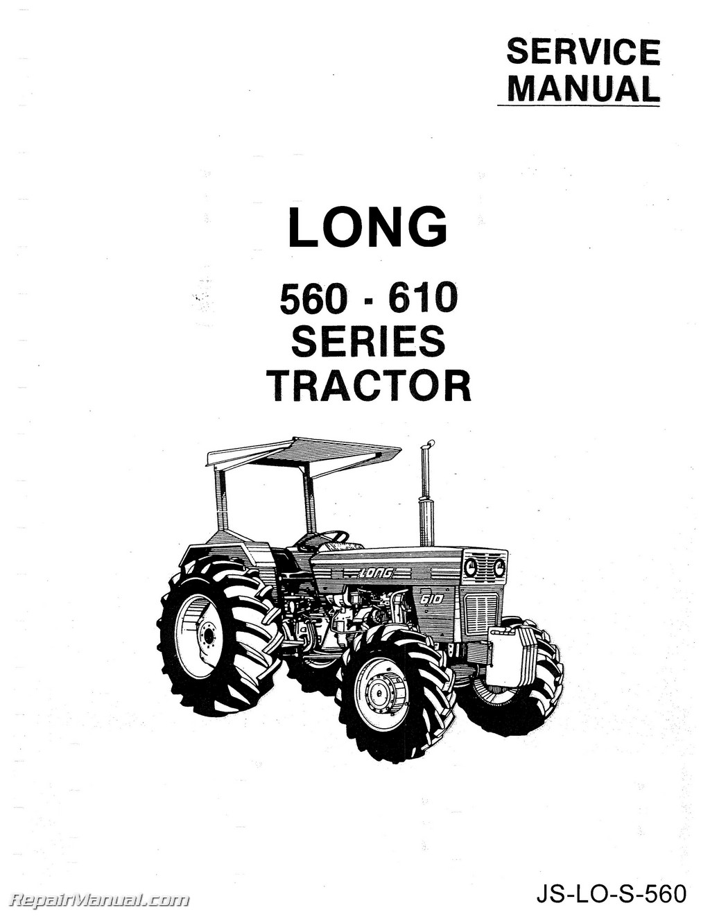 Long 560 610 Tractor Service Workshop Repair Manual_Page_1