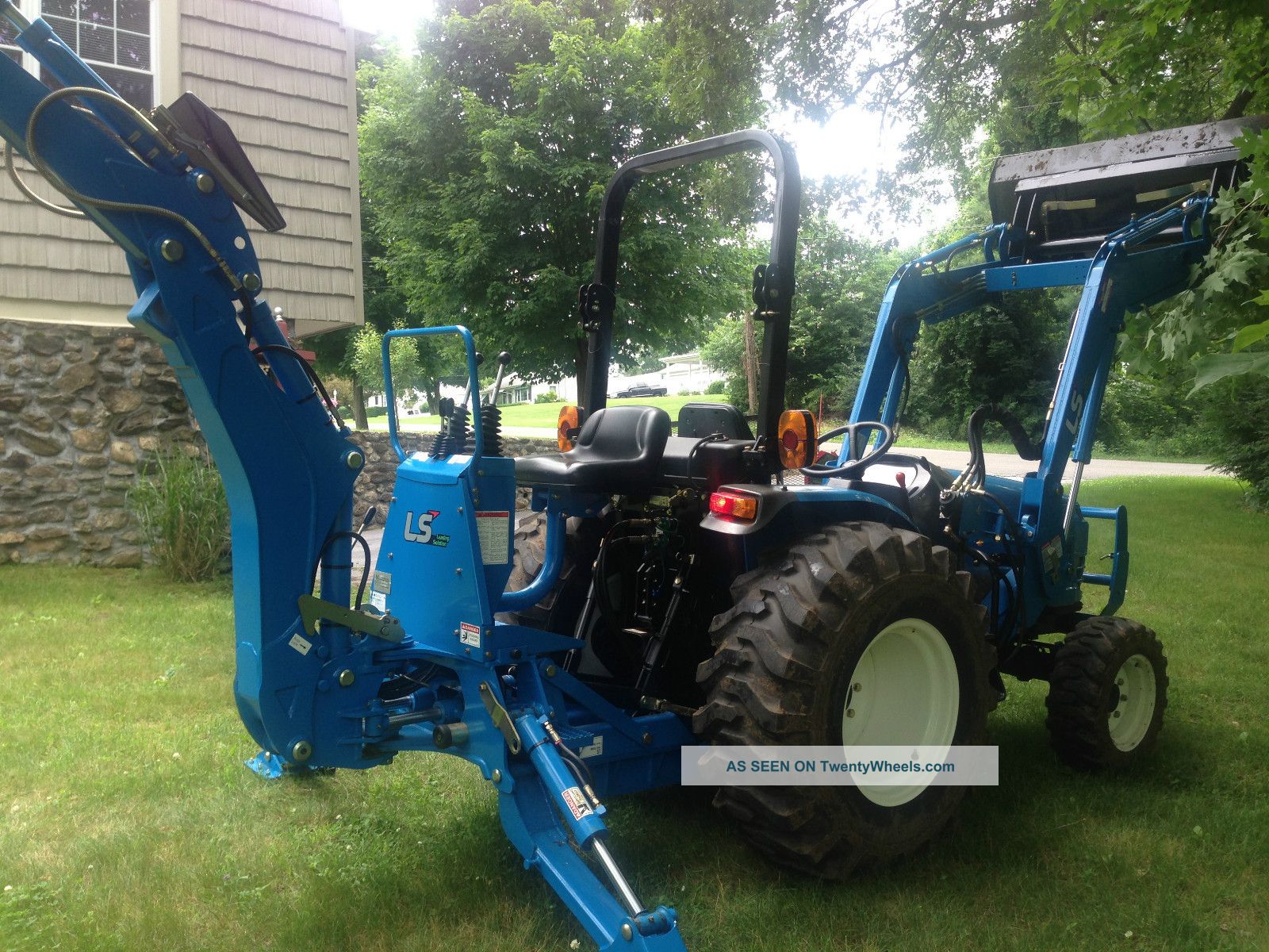 Ls I3030 Tractor W/backhoe, Snowplow Case, Ford, Holland 30hp Tractors ...