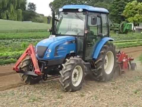 LS Tractor U60 mit Beetfräse - YouTube