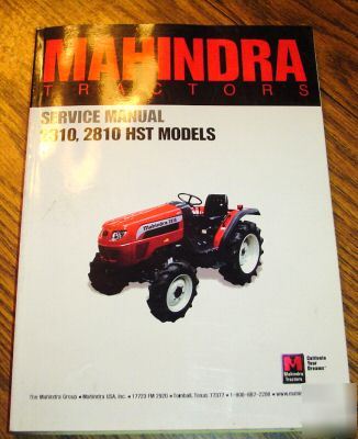 Mahindra 2310 & 2810 hst tractor service repair manual