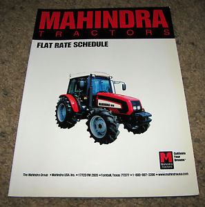 Mahindra 2310 thru 7010 Tractor Service Price Guide Flat Rate Manual ...