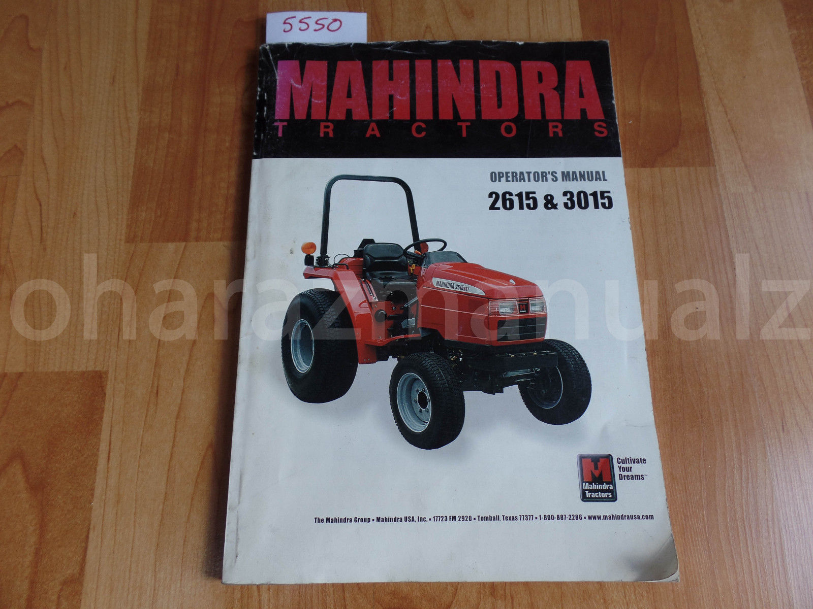 Mahindra 2615 3015 Tractors Service Operation Manual | What's it worth
