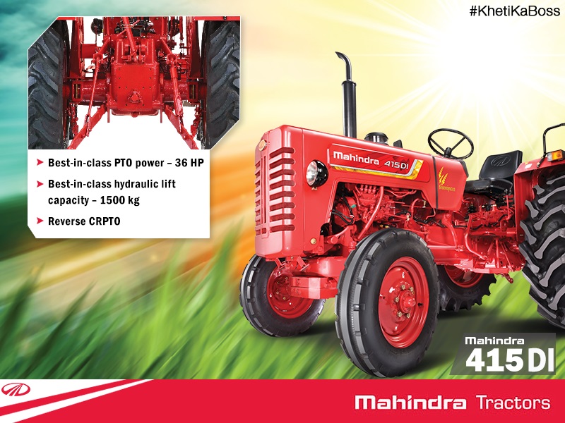 Mahindra 415 DI Tractor launched, claims to be the new Khet ka Boss