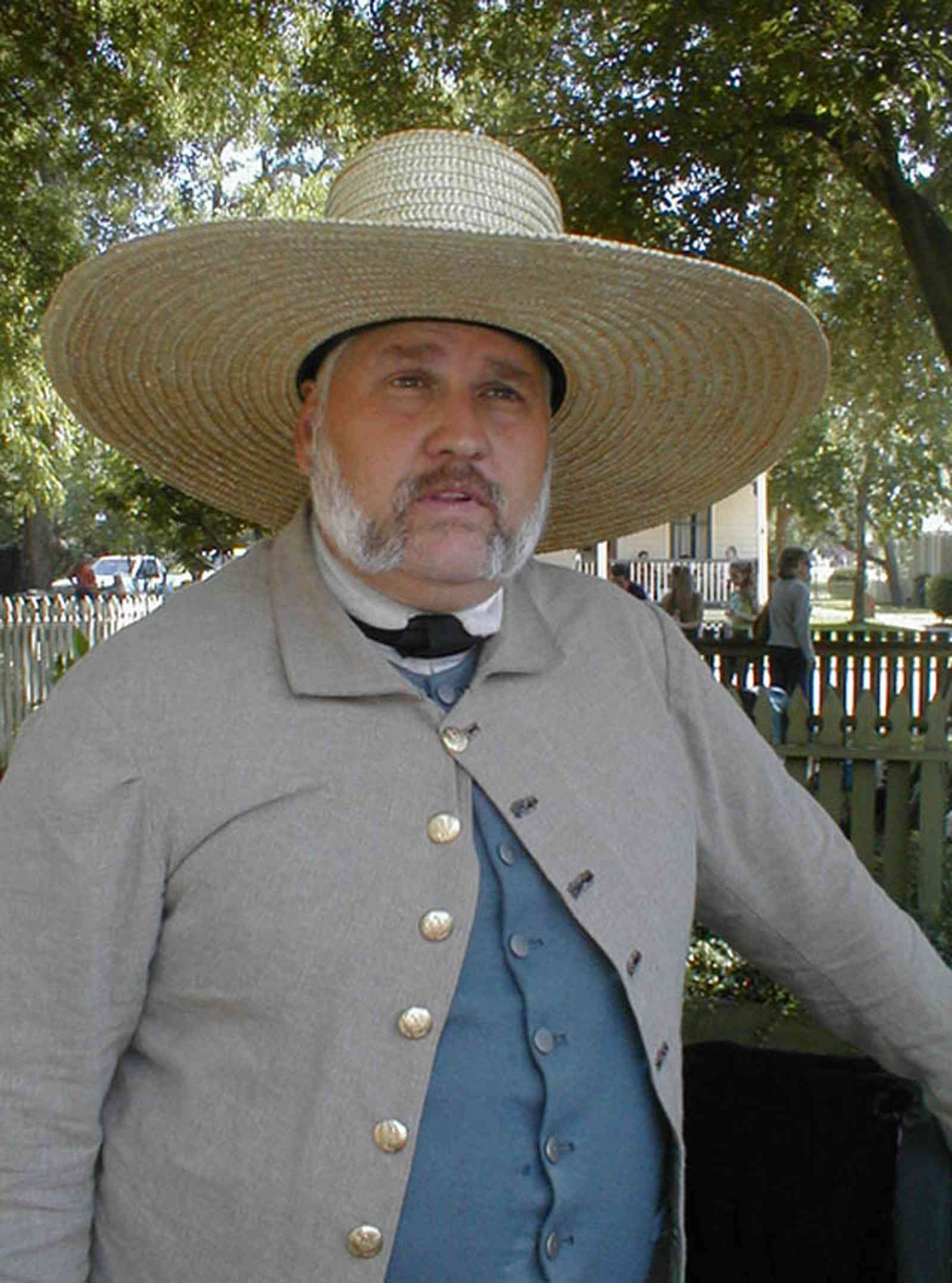 Dan Marshall portrays an 1830’s soldier. He is part of a group of re ...