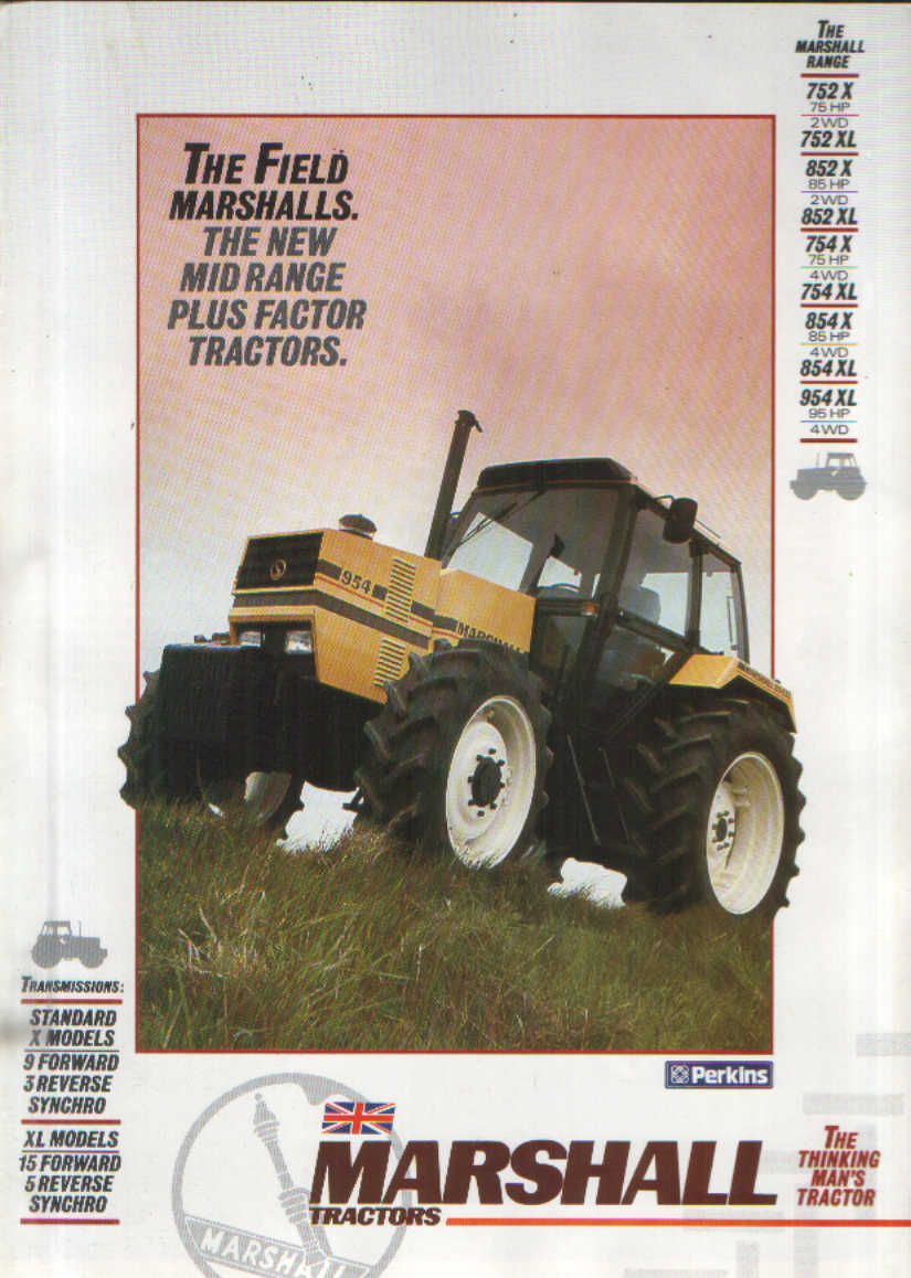 Marshall Tractor 752X 752XL 852X 852XL 754X 754XL 854X 854XL 954XL ...