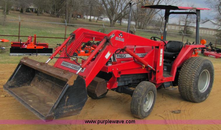 image for item 3450 1996 Massey-Ferguson 1160 MFWD tractor with loader
