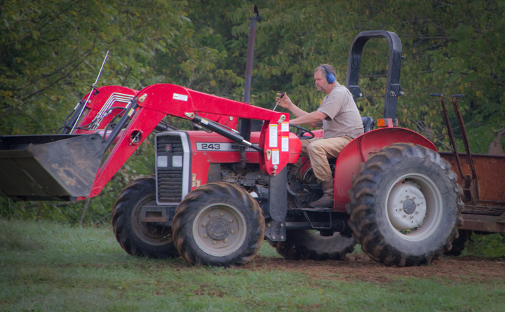 Robertson says the 243 is the perfect tractor for his hilly property.