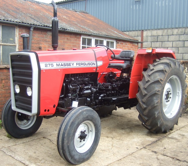 Renovated Massey Ferguson 275 two wheel drive tractor, square axle ...