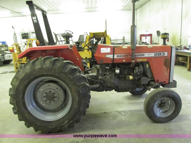 G9187F.JPG - 1995 Massey Ferguson 283 tractor, 5,080 hours on meter ...