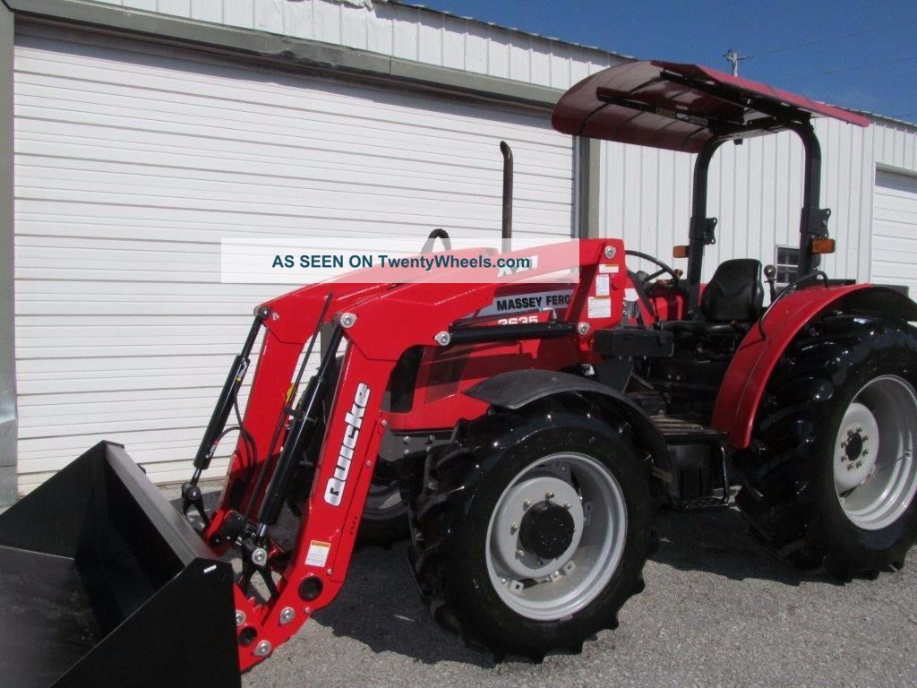 Massey Ferguson 3635 Farm Agriculture Tractor 4x4 With Canopy & Loader ...