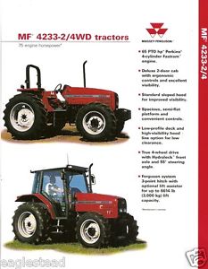 Farm Tractor Brochure - Massey Ferguson - MF 4233 2/4WD - 1998 (F2226 ...