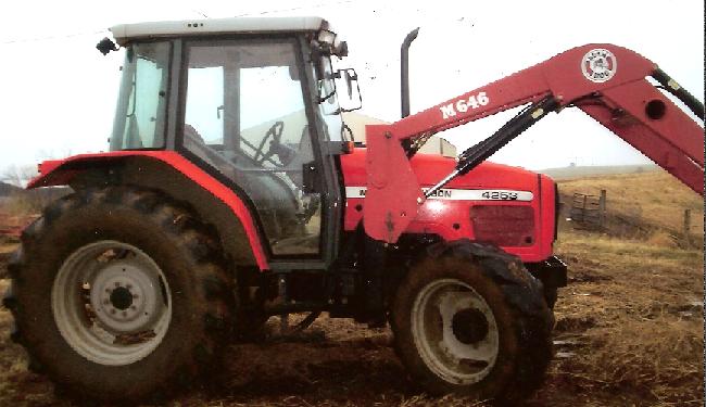 Farm Equipment For Sale: Massey Ferguson 4253 4x4 Cab Tractor with ...