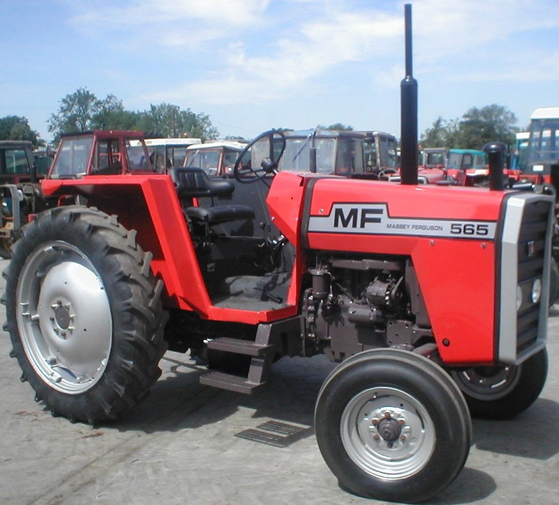 Renovated Massey Ferguson 565 two wheel drive tractor, square axle ...