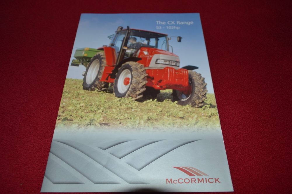 McCormick CX50 CX60 CX70 CX80 CX90 CX100 Tractor Dealer's Brochure ...