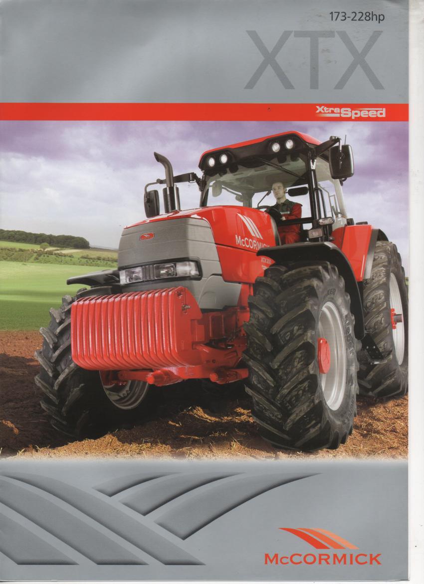 McCormick Tractor XTX Xtraspeed Series - Models XTX185, XTX200 and ...
