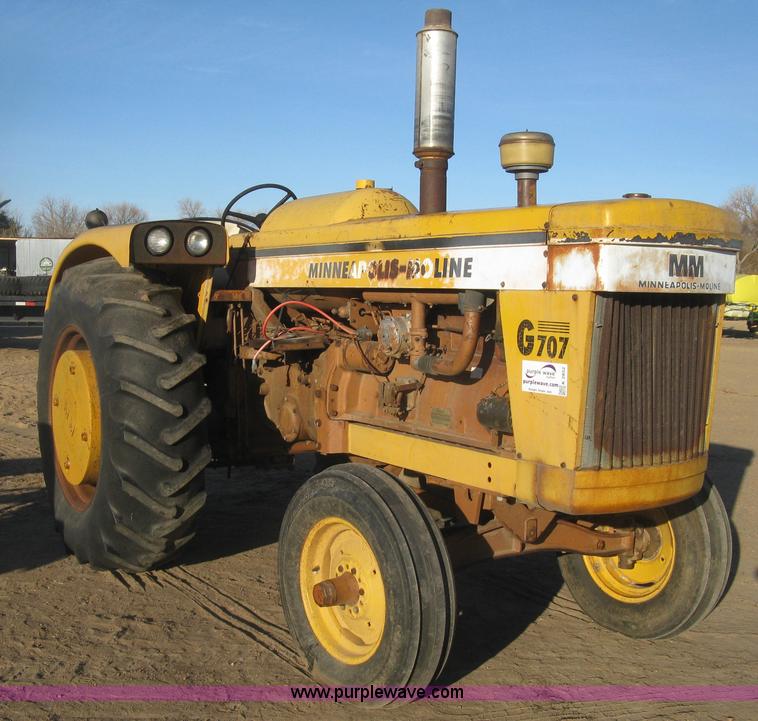 Minneapolis Moline G707 tractor, 6,266 hours on meter, Minneapolis ...