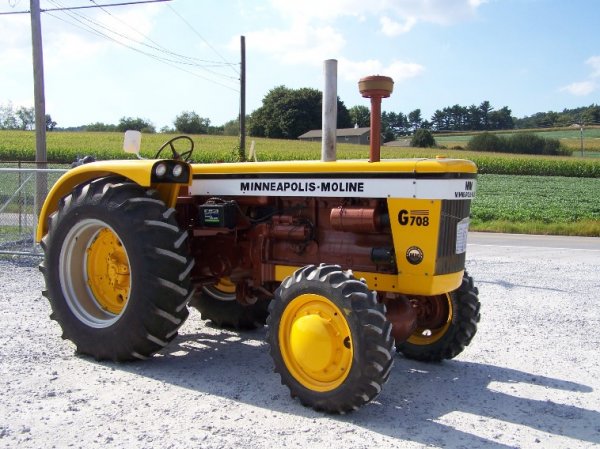 2230: Minneapolis Moline G708 4x4 Antique Farm Tractor