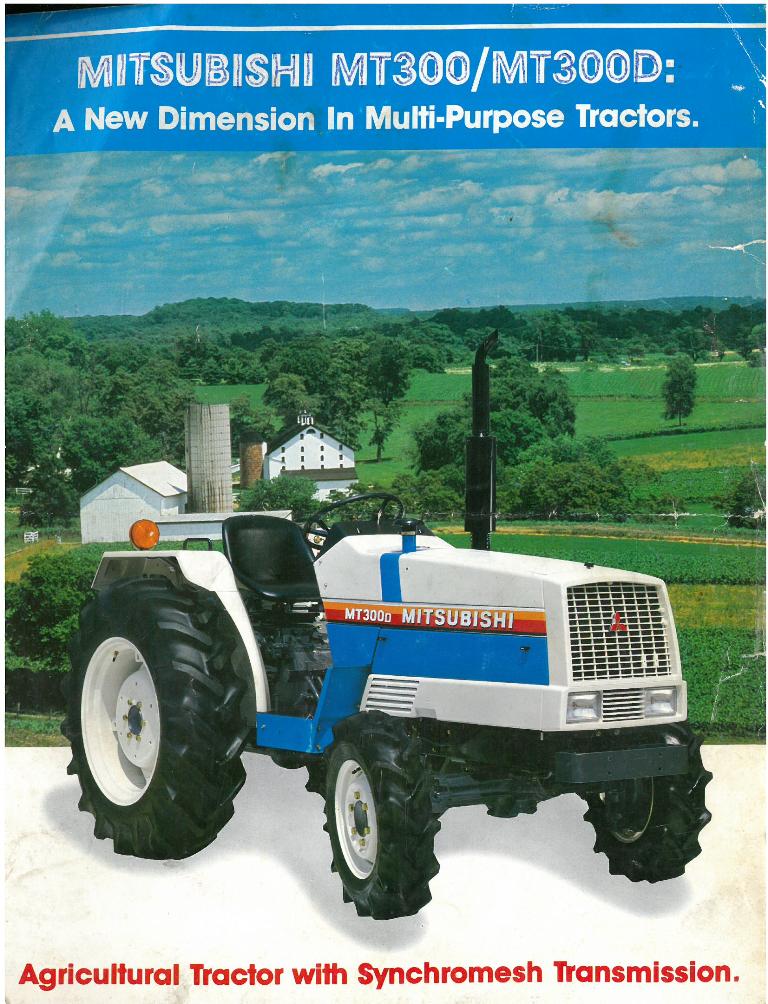 Mitsubishi Tractor MT300 MT300D Brochure