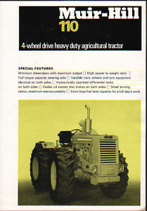 Muir-Hill 110 Tractor Brochure Leaflet | eBay