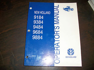 New Holland 9184 9384 9484 9684 9884 Tractor Operator's Manual | eBay