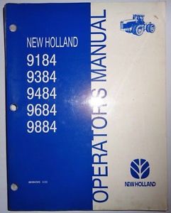 New-Holland-9184-9284-9484-9784-9884-Tractor-Operators-Owners-Manual ...
