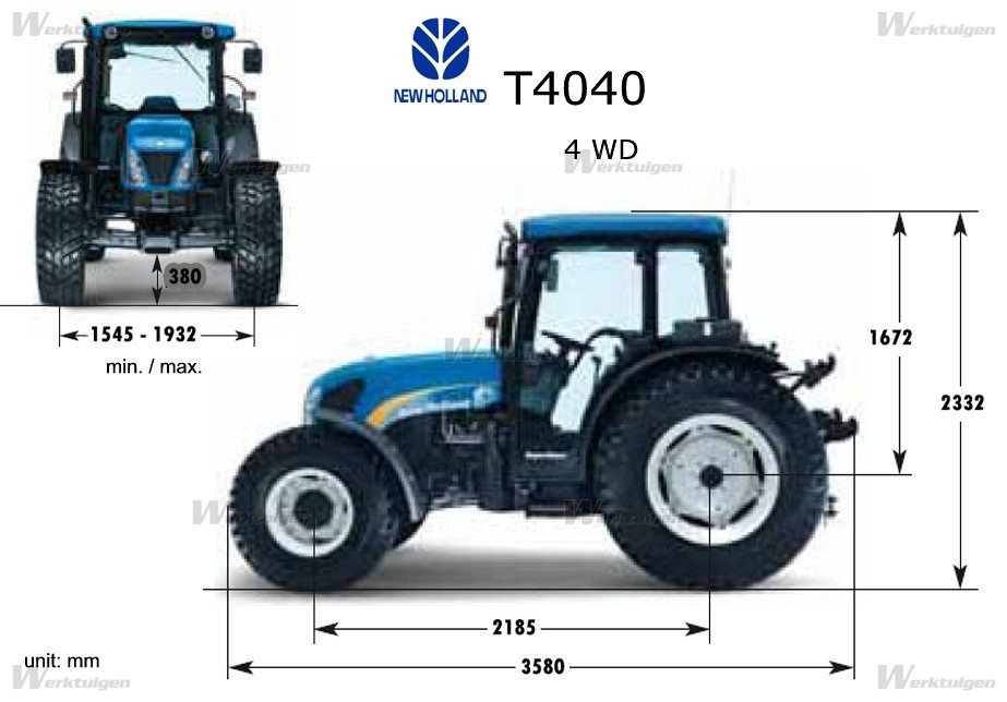 PDF - New Holland T4040 - New Holland - Machinery Specifications ...