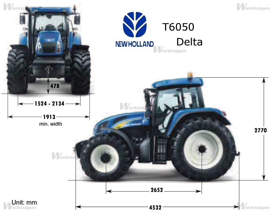 New Holland T6050 Delta - New Holland - Machine Specificaties ...