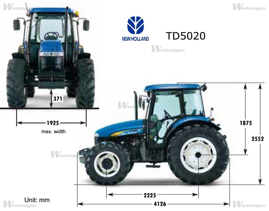 New Holland TD5020 - 4wd tractors - New Holland - Machine Guide ...