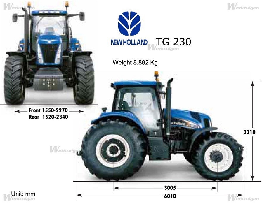 New Holland TG230 - 4wd tractors - New Holland - Machine Guide ...