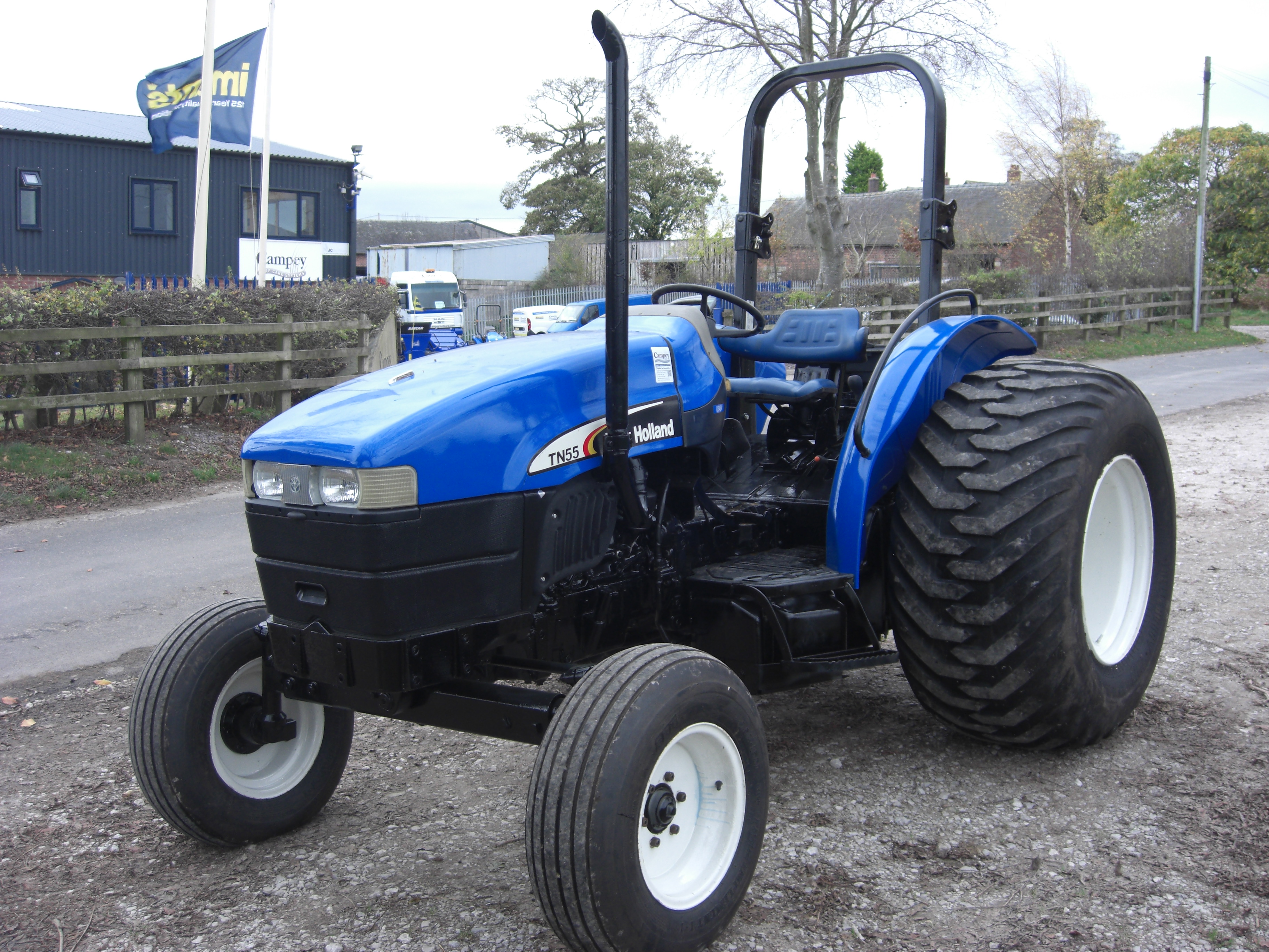 stock no uno new holland tn55 tractor £ 8500 vat 55hp 2wd spool valve ...